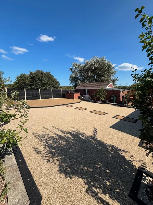 Resin Bound Patios by our team, available across Boston